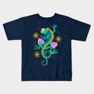 iguana with one eye Kids T-Shirt